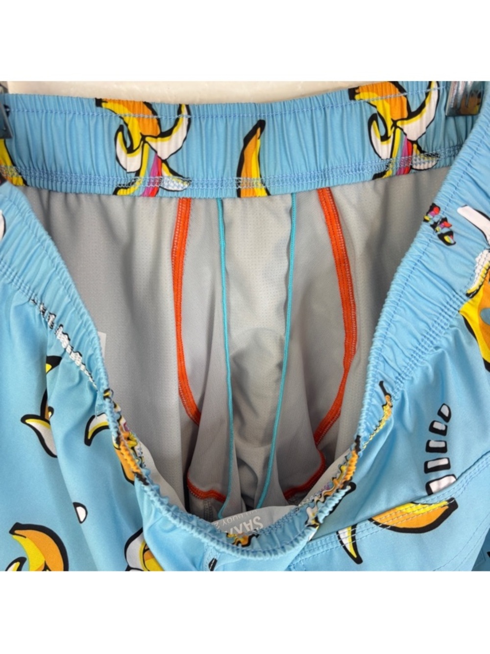 SAXX 7-Inch Oh Buoy Volley Swim Shorts in Rainbow Bananas Size M - Picture 8 of 10